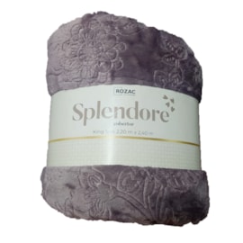 Cobertor King Rozac Splendore Violeta Floral Cobertor King Rozac Splendore Violeta Floral