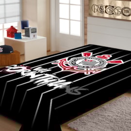 Cobertor Raschel Casal Jolitex Corinthians Cobertor Raschel Casal Jolitex Corinthians