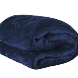 Cobertor Solteiro Microfibra Velour Neo Camesa Marinho