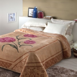 Cobertor Tradicional Casal Jolitex Tulipas Pêlo Alto Cobertor Tradicional Casal Jolitex Tulipas Pêlo Alto