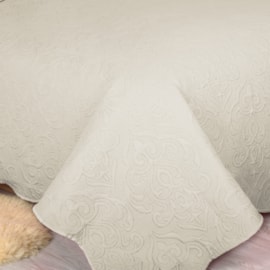 Cobre Leito Casal Camesa Arabesque Bege 3 Peças Cobre Leito Casal Camesa Arabesque Bege 3 Peças
