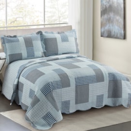 Cobre Leito Casal Camesa Evolution Patchwork Limoges 3 Peças Cobre Leito Casal Camesa Evolution Patchwork Limoges 3 Peças