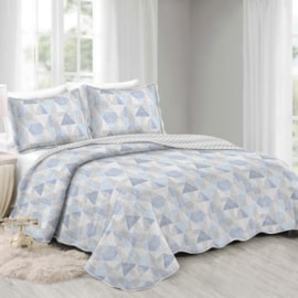 Cobre Leito Casal Camesa Evolution Patchwork Marel 3 Peças Cobre Leito Casal Camesa Evolution Patchwork Marel 3 Peças