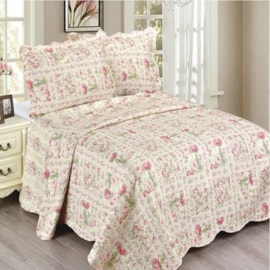 Cobre Leito Casal Camesa Evolution Patchwork Olivia 3 Peças Cobre Leito Casal Camesa Evolution Patchwork Olivia 3 Peças