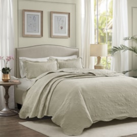 Cobre Leito Casal Color Art Milão Arabesque Bege 150 Fios Corttex