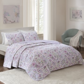 Cobre Leito Casal Corttex Attuale Boutis 3 Peças Eloise Lavanda Cobre Leito Casal Corttex Attuale Boutis 3 Peças Eloise Lavanda