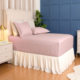 Cobre Leito Casal Lavive Plaza Bicama 3Pçs Rosè (1Cobre-Leito + 2 Porta Travesseiro) Cobre Leito Casal Lavive Plaza Bicama 3Pçs Rosè (1Cobre-Leito + 2 Porta Travesseiro)