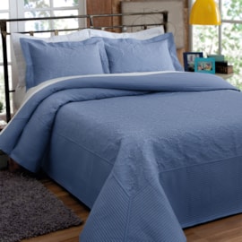 Cobre Leito Casal Provence Matelassê Rozac Azul Cobre Leito Casal Provence Matelassê Rozac Azul
