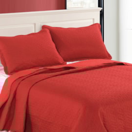 Cobre Leito Casal Realce Ultrasonic Vermelha- 3 peças Cobre Leito Casal Realce Ultrasonic Vermelha- 3 peças