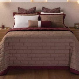 Cobre Leito Dupla Face Filetto Queen Lavive Capuccino/Cabernet 4 Pçs Cobre Leito Dupla Face Filetto Queen Lavive Capuccino/Cabernet 4 Pçs