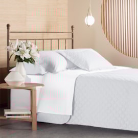 Cobre Leito King 200 Fios Andreza Privilege Branco Cobre Leito King 200 Fios Andreza Privilege Branco