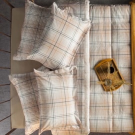 Cobre Leito King 200 Fios Andreza Tartan Cobre Leito King 200 Fios Andreza Tartan