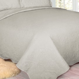 Cobre Leito King Camesa Arabesque Cinza 3 Peças Cobre Leito King Camesa Arabesque Cinza 3 Peças