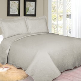 Cobre Leito King Camesa Arabesque Cinza 3 Peças Cobre Leito King Camesa Arabesque Cinza 3 Peças