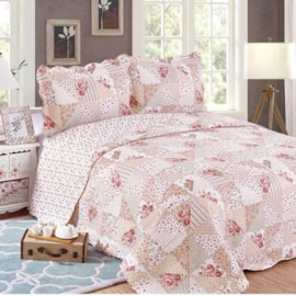 Cobre Leito King Camesa Evolution Patchwork Grisa 3 Peças Cobre Leito King Camesa Evolution Patchwork Grisa 3 Peças