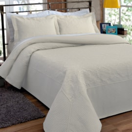 Cobre Leito King Provence Matelassê Rozac Bege