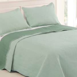 Cobre Leito King Realce Ultrasonic Verde - 3 peças Cobre Leito King Realce Ultrasonic Verde - 3 peças