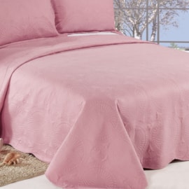 Cobre Leito Queen Camesa Trapunto Rose 3 Peças Cobre Leito Queen Camesa Trapunto Rose 3 Peças