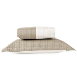 Cobre Leito Queen Dupla-Face Lavive Plaza Bege/Palha Cobre Leito Queen Dupla-Face Lavive Plaza Bege/Palha