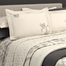 Cobre Leito Queen Kacyumara Vida Bela Lunne 200 Fios 3 Pçs Cobre Leito Queen Kacyumara Vida Bela Lunne 200 Fios 3 Pçs