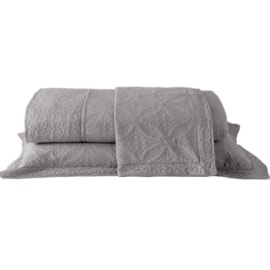 Cobre Leito Queen Provence Matelassê Rozac Prata Cobre Leito Queen Provence Matelassê Rozac Prata