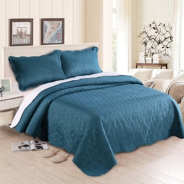 Cobre Leito Queen Realce Ultrasonic Moderno - 3 peças Cobre Leito Queen Realce Ultrasonic Moderno - 3 peças