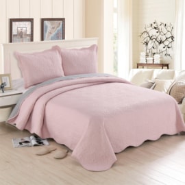 Cobre Leito Queen Realce Ultrasonic Romana - 3 peças Cobre Leito Queen Realce Ultrasonic Romana - 3 peças