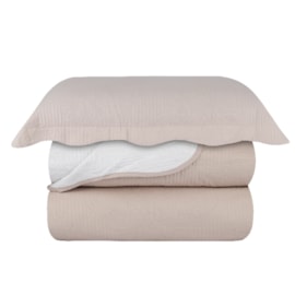 Cobre-leito Queen Ultrasonic Vitoria Linho Dupla-Face 3 peças Cobre-leito Queen Ultrasonic Vitoria Linho Dupla-Face 3 peças