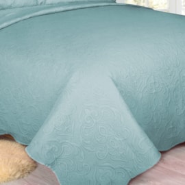 Cobre Leito Solteiro Camesa Arabesque Azul Turquesa 2 Peças Cobre Leito Solteiro Camesa Arabesque Azul Turquesa 2 Peças