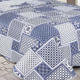 Cobre Leito Solteiro Camesa Evolution Patchwork Isolda 2 Peças Cobre Leito Solteiro Camesa Evolution Patchwork Isolda 2 Peças