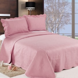 Cobre Leito Solteiro Camesa Trapunto Rose 2 Peças Cobre Leito Solteiro Camesa Trapunto Rose 2 Peças