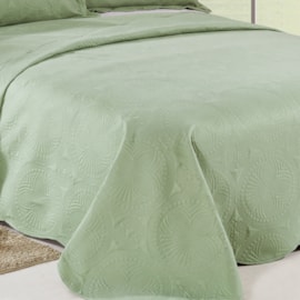 Cobre Leito Solteiro Camesa Trapunto Verde 2 Peças Cobre Leito Solteiro Camesa Trapunto Verde 2 Peças