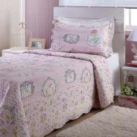 Cobre Leito Solteiro Corttex Viva Cor Boutis Glam Rosa Cobre Leito Solteiro Corttex Viva Cor Boutis Glam Rosa