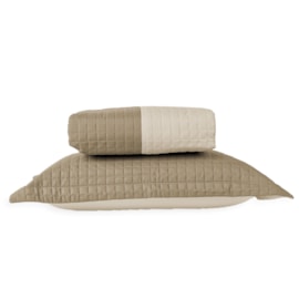 Cobre Leito Solteiro Dupla-face Lavive Plaza Bege/Fendi Cobre Leito Solteiro Dupla-face Lavive Plaza Bege/Fendi