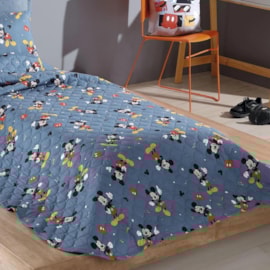 Cobre Leito Solteiro Hedrons Disney Mickey Dance 1,60 x 2,35 ( Não Acompanha Porta Travesseiro)