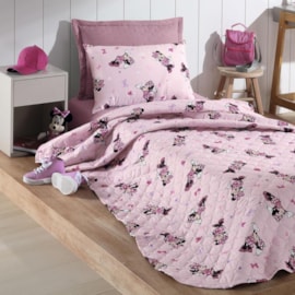 Cobre Leito Solteiro Hedrons Disney Minnie Dance 1,60 x 2,35 ( Não Acompanha Porta Travesseiro) Cobre Leito Solteiro Hedrons Disney Minnie Dance 1,60 x 2,35 ( Não Acompanha Porta Travesseiro)