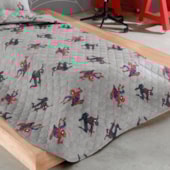 Cobre Leito Solteiro Hedrons Disney Spider-Man 1,60 x 2,35 ( Não Acompanha Porta Travesseiro)