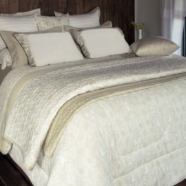 Cobre Leito Solteiro Kacyumara Satinée Organza 300 Fios 2 Peças Cobre Leito Solteiro Kacyumara Satinée Organza 300 Fios 2 Peças