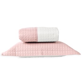 Cobre Leito Super King Dupla-Face Lavive Plaza Rose/Palha Cobre Leito Super King Dupla-Face Lavive Plaza Rose/Palha