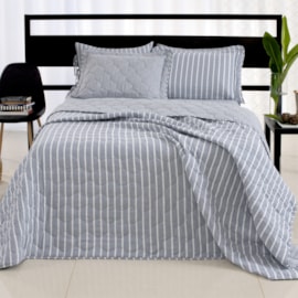 Cobre Leito Super-King Lavive Chambrê Azul Jeans Cobre Leito Super-King Lavive Chambrê Azul Jeans