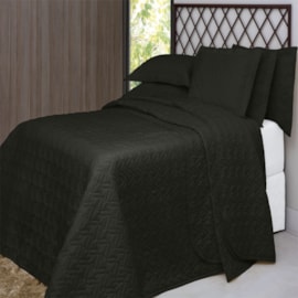 Cobreleito King Kacyumara Satinée Preto 300 Fios 3 Peças Cobreleito King Kacyumara Satinée Preto 300 Fios 3 Peças