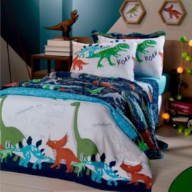 Colcha Boutis Infantil Santista Sauros 2 peças Colcha Boutis Infantil Santista Sauros 2 peças