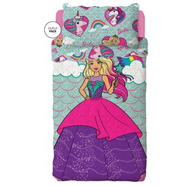 Colcha Boutis Solteiro Infantil Barbie Lepper Colcha Boutis Solteiro Infantil Barbie Lepper