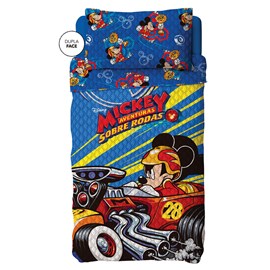 Colcha Boutis Solteiro Infantil Mickey Sobre Rodas Lepper Colcha Boutis Solteiro Infantil Mickey Sobre Rodas Lepper