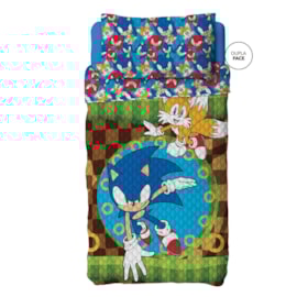 Colcha Boutis Solteiro Infantil Sonic Lepper Colcha Boutis Solteiro Infantil Sonic Lepper
