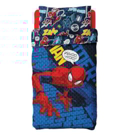 Colcha Boutis Solteiro Infantil Spider-Man Lepper Colcha Boutis Solteiro Infantil Spider-Man Lepper
