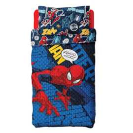 Colcha Boutis Solteiro Infantil Spider-Man Lepper