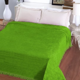 Colcha Casal Chenille Canelada Jolitex Verde Colcha Casal Chenille Canelada Jolitex Verde