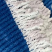 Colcha Casal Jolitex Chenille Canelada Aristocrata Azul/Branco