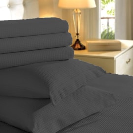 Colcha Casal Piquet Teka Genova Cinza Escuro 100% Algodão Colcha Casal Piquet Teka Genova Cinza Escuro 100% Algodão